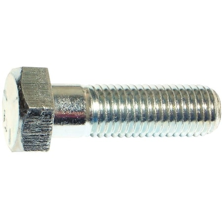 Grade 5, 3/4-10 Hex Head Cap Screw, Zinc Plated Steel, 2-1/2 In L